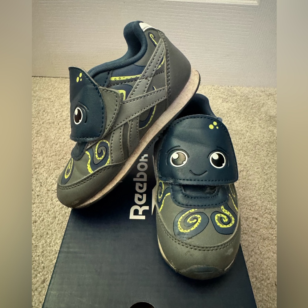 Reebok Royal Classic Jog 2 Sneaker, Octopus Blue & Gray, 8